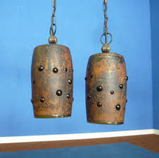 The brilliant copper finish used upon these lights provides a very stylish and industrial image to your home that is perfect for creating a contemporary. Set Of 2 Brutalist Copper Ceiling Lamps By Philips 1960s 82255