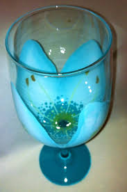 The first time i made tiffany blue cookies, i wasn't concerned in the least. Tiffany Blue Flower Wine Glass Tiffany Blue Wedding Colors Blue Flower Wine Glass Painted Flower Wine Glass Www Thepaintedflower