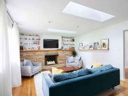 Skylights Open Up Small Living Room Skylight Living Room Vaulted Ceiling Living Room Ceiling Lights Living Room