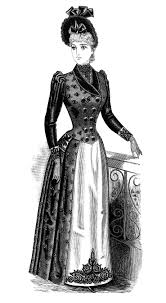 Black And White Fashion Woman Clipart The Delineator Magazine Here Is A Black And White Clip Art Version Fashion Fashion Illustration Vintage Victorian Fashion