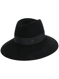 Maison Michel Fedora Hat Black Maison Michel Hat Fedora Hat Maison Michel