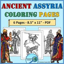 The angel killed 185,000 soldiers! Ancient Assyria Mesopotamian Cultures Coloring Pages By Finntastic Visuals