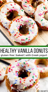 Healthy Vanilla Donuts Gluten Free Baked Mile High Mitts Healthy Donuts Recipe Gluten Free Kids Protein Donuts Recipe