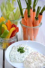 gemuse sticks mit zweierlei dips gemuse sticks dips fur gemuse lecker