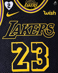 Jersey is a gold pro style magic johnson jersey and the name and numbers are stitched onto jersey. Lakers Honor Kobe Bryant With Black Mamba Jerseys Gigi Bryant Patch Nba Com