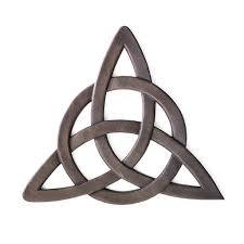 Trinity Knot Wall Hanging Doorway Decor Triquetra Celtic Symbol Christians Three Art Sculpture Celtic Decor Home Art Doorway Decor