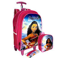 Mochila De Rodinha Escolar Moana Kit 3pçs- atacado