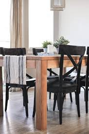 Black farmhouse table and chairs. Modern Farmhouse Dining Room Table Cherished Bliss