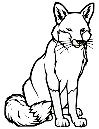 Animal Templates Free Premium Templates Fox Coloring Page Fox Silhouette Animal Templates