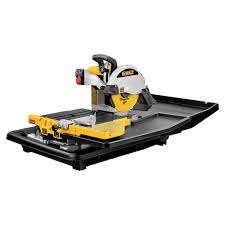 Dewalt 10 In Wet Tile Saw D24000 The Home Depot In 2020 Tile Saw Tile Saws Dewalt