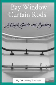 The key to its design is they are built not to touch the ground. A Tale Of A Bay Window Curtain Rod My Decorating Tips