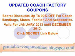 Free Printable Coach Coupons Coupons Free Coupons Online Printable Coupons