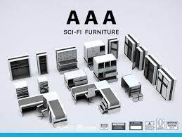 Sci Fi Furniture Pack Aaa 3d Furniture Unity Asset Store Sci Fi Furniture Sci Fi Unity Asset Store