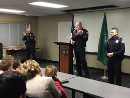 Friday afternoon, Officer Mark Grow was formally promoted from officer to  sergeant by Interim Chief Jones. Mark joined the Yakima Police Department  about eight years ago. During his tenure at the YPD,