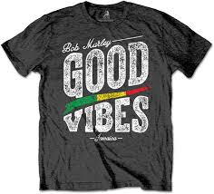 Only £20 and free uk delivery on all orders. Bob Marley Good Vibes Mens Charcoal T Shirt X Large Merch Online Raru
