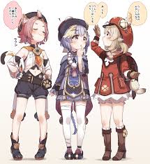 Diona, qiqi, and klee are ready to please naughty guys. Genshin Impact Image 3127420 Zerochan Anime Image Board