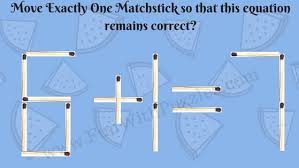 Here are easy matchstick maths puzzles for kids to train your brain. Matchstick Maths Picture Puzzles For Kids With Answers
