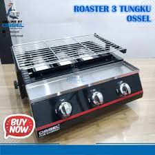 Ukuran jumbo 33 cm isi lebih banyak. Jual Alat Panggang Sosis Gas Roaster 3 Tungku Panggangan Portable Original Ossel Terbaru Juni 2021 Blibli