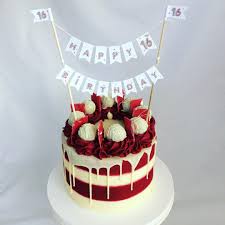Find images of birthday cake. Hands Up Red Velvet Lovers Stripes And Drips Topped With The Yummiest Min Red Velvet Birthday Cake Red Velvet Cake Decoration Red Velvet Wedding Cake