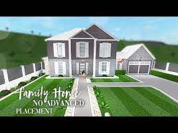 Roblox Bloxburg Family Home No Advanced Placement Youtube Two Story House Design Bloxburg Family Home Bloxburg Houses