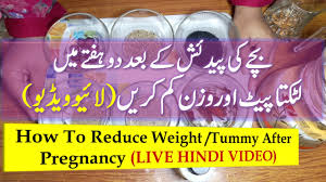 alleviate weight loss after pregnancy