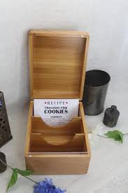 Extra Deep Recipe Box Recipe Box Cedar Recipe Box Wood Etsy Recipe Box Wooden Photo Box Recipe Box