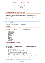 How to write a cv learn how to write a cv that lands you jobs. Cleaner Cv Template Tips And Download Cv Plaza