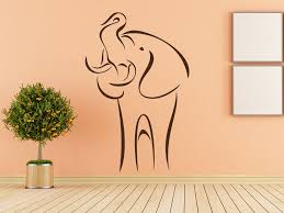 Wandtattoo elefant für kinderzimmer oder spielzimmer. Tier Wandtattoo Wilder Elefant Mit Wandtattoos Afrika