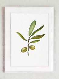 Olive Tree Watercolor Painting Olive Fruits Kitchen Signs Etsy Tree Watercolor Painting Fine Art Prints Art Print Set