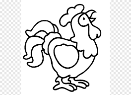 Supercoloring.com is a super fun for all ages: Chicken Coloring Book Rooster Poultry Farming Cock Egg Farm Animal Drawings Love White Png Pngegg