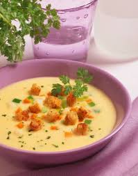 Cremige Kartoffelsuppe Mit Speck Und Croutons Franzosisches Rezept Rezept Cremige Kartoffelsuppe Kartoffelsuppe Kartoffelsuppe Mit Speck