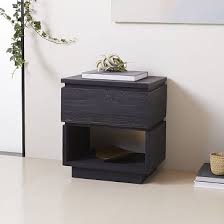 Get great deals on modern wood black nightstands. Emmerson Modern Reclaimed Wood Nightstand Ink Black