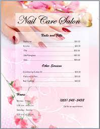 Download free pricing sheet templates for products and services available in microsoft excel, word, pdf and google sheets formats. Nail Services Salon Price List Template Printable Templates Beautysuppylist Salon Price List Nail Salon Prices Nail Salon Design