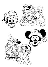 Mickey Mouse Christmas Coloring Pages Coloring Pages