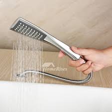 Flyyqmiao sink faucet hose sprayer for hair washing bathroom sink sprayer rinser attachement for pet dog shower, bathtub faucet shower head replacement. Waterfall Bathtub Faucet Brass Roman Chrome 3 Hole Pull Out Spray
