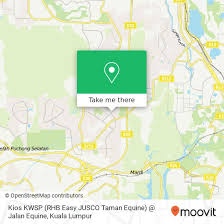 It's on the row of shops fronting the road as you turn into tesco. How To Get To Kios Kwsp Rhb Easy Jusco Taman Equine Jalan Equine In Seri Kembangan By Bus Or Mrt Lrt Moovit