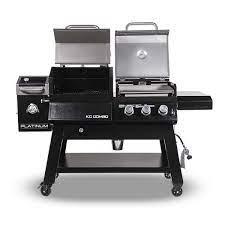 The two separate cooking areas are suitable for different types of food. Pit Boss Platinum Kc Combo Wifi And Bluetooth Wood Pellet And Gas Grill Walmart Com Walmart Com