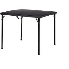 Mainstays 34 Square Fold In Half Table Black Image 2 Of 2 Fold In Half Table Half Table House Furniture Design