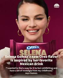 On May 13, Oreo announced limited-edition Selena Gomez Oreo Cookies, which  showcase the Mexican American superstar's very layered culinary passions.  https://www.today.com/food/snacks/selena-gomez-oreo-cookies-rcna207689