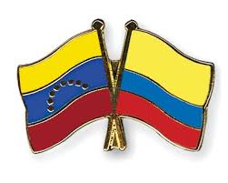 Ver partido en directo colombia vs venezuela. Crossed Flag Pins Venezuela Colombia Flags