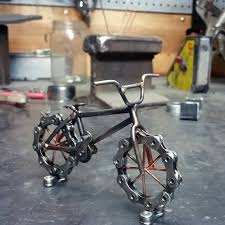 Check Out This Item In My Etsy Shop Https Www Etsy Com Listing 482733877 Bmx Bike Sculpture Reclaimed Arte De Quintal Em Metal Arte Em Metal Metal Artesanato