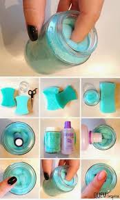 Super Easy Nail Polish Remover Jar Jpg 577 960 Pixels Nail Polish Remover Jar Diy Nail Polish Remover Baby Food Jar Crafts