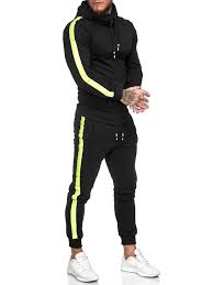 Black And Neon Green Hoodie Jet Tracksuit Sweatpant Hoodie Sweater Jacket Black Neon Green X0028 Fash Stop In 2020 Fashion Suits For Men Mens Casual Outfits Nike Sweatpants Outfit