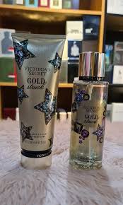 Today i have a review on the new victoria's secret collections scents of holiday and winter dazzle! Victoria Secret Gold Struck Set Beauty Personal Care Fragrance Deodorants On Carousell