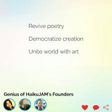 Poetry Revolution Creation Revive Unite Unity World Art Creativity Haiku Haikujam Poem Poet Writer Genius Poetry Poems Haiku