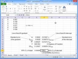 Using Linest In Excel Youtube