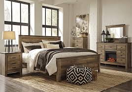 Trinell Brown King Panel Set King Bedroom Sets Bedroom Sets Queen Rustic Master Bedroom