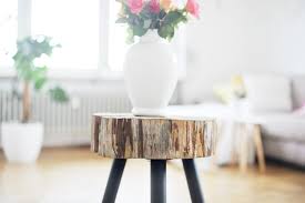 Tische mit baumscheiben als tischplatte gibt es zur genüge zu kaufen. Mobel Selbst Machen Beistelltisch Aus Holzscheibe Bauen Bonny Und Kleid