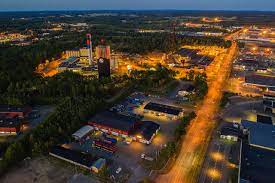 Hässleholm är en järnvägsknut, det går snabbt att ta sig till och från malmö och köpenhamn. Water Tank Hassleholm Sweden Gva Lighting