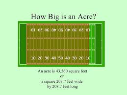 How many square feet in an acre? Off Grid Living Acre Big